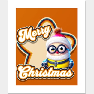 minions wishing merry christmas Posters and Art